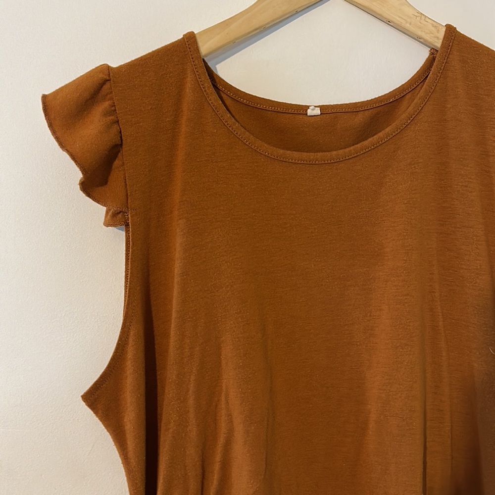 Extra Large Rust Maternity Dress - Picture 2 of 7